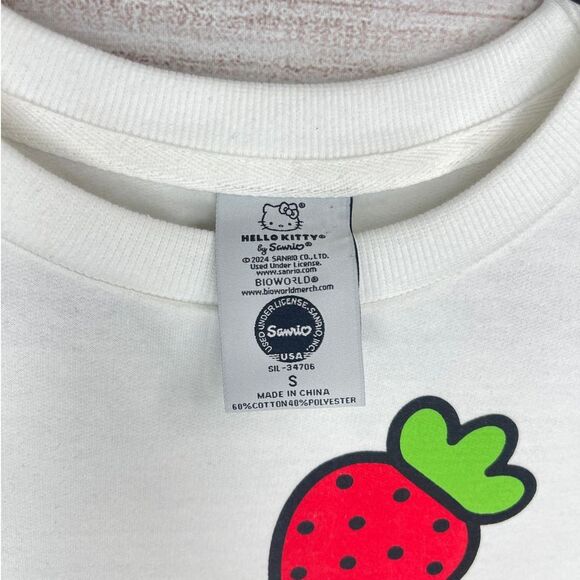 Hello Kitty White Crewneck Sweatshirt Women’s Size Small - Picture 7 of 7